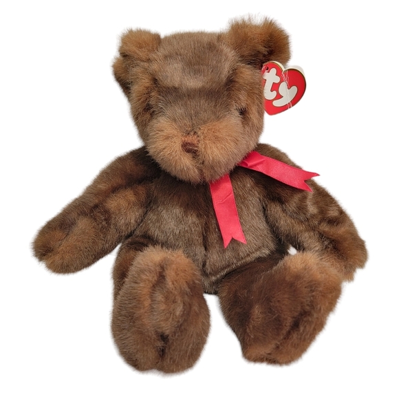 VTG 1995 Baby PJ Bear Brown Beanie Babies Stuffed Animal Collectible HAS TY TAG - Picture 10 of 10